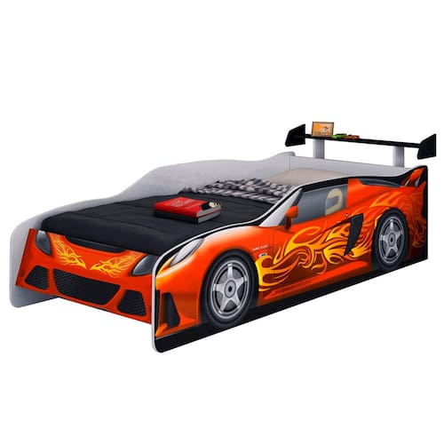 Cama Infantil Móveis Estrela Sport Car – Branco / Vermelho / Preto é boa?