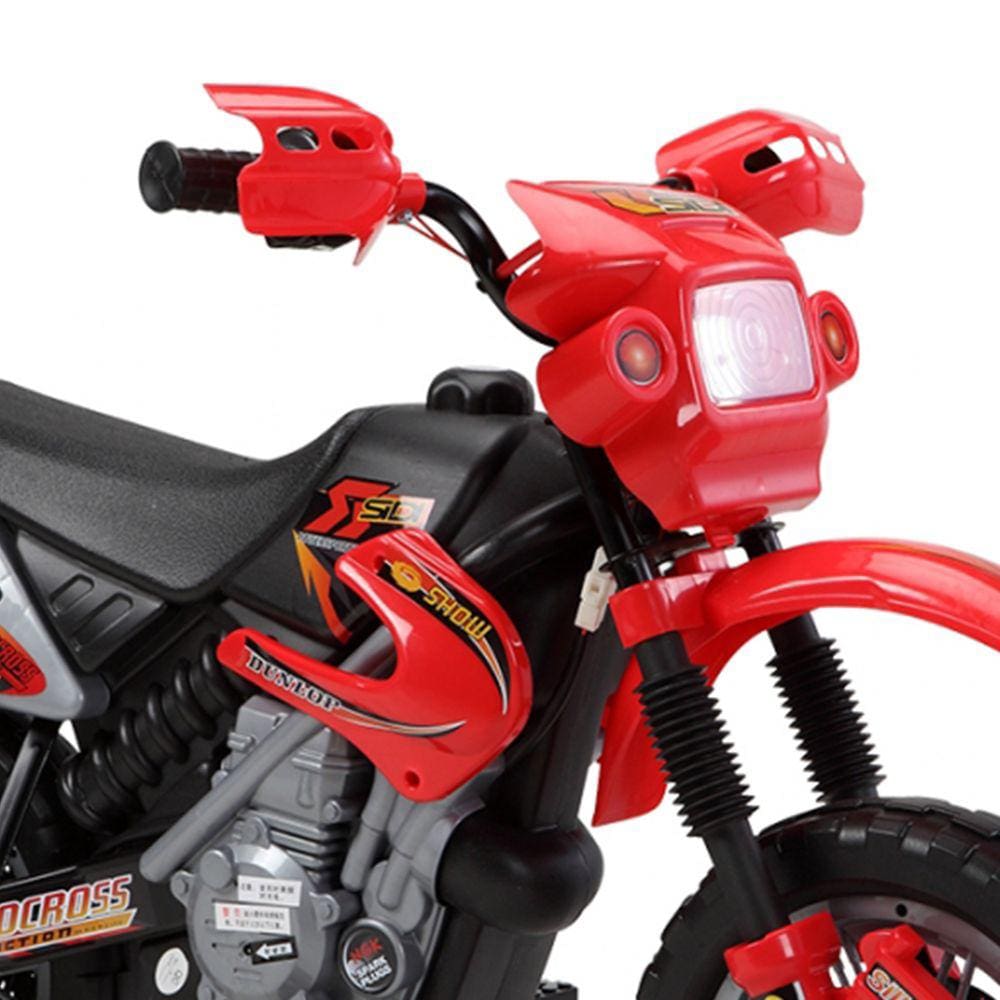 Moto Elétrica Infantil com Farol e Buzina Vermelha 925800 - Belfix