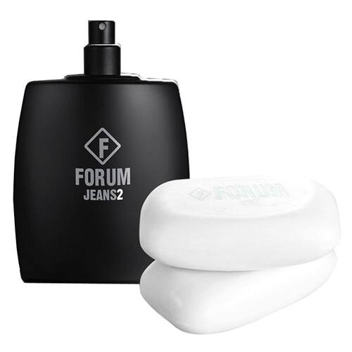 Forum Jeans2 Eau de Toilette Forum - Kit de Perfume Masculino + Sabonete Corporal Kit Menor preço em Forum Jeans2 Eau de Toilette Forum - Kit de Perfume Masculino + Sabonete Corporal Kit