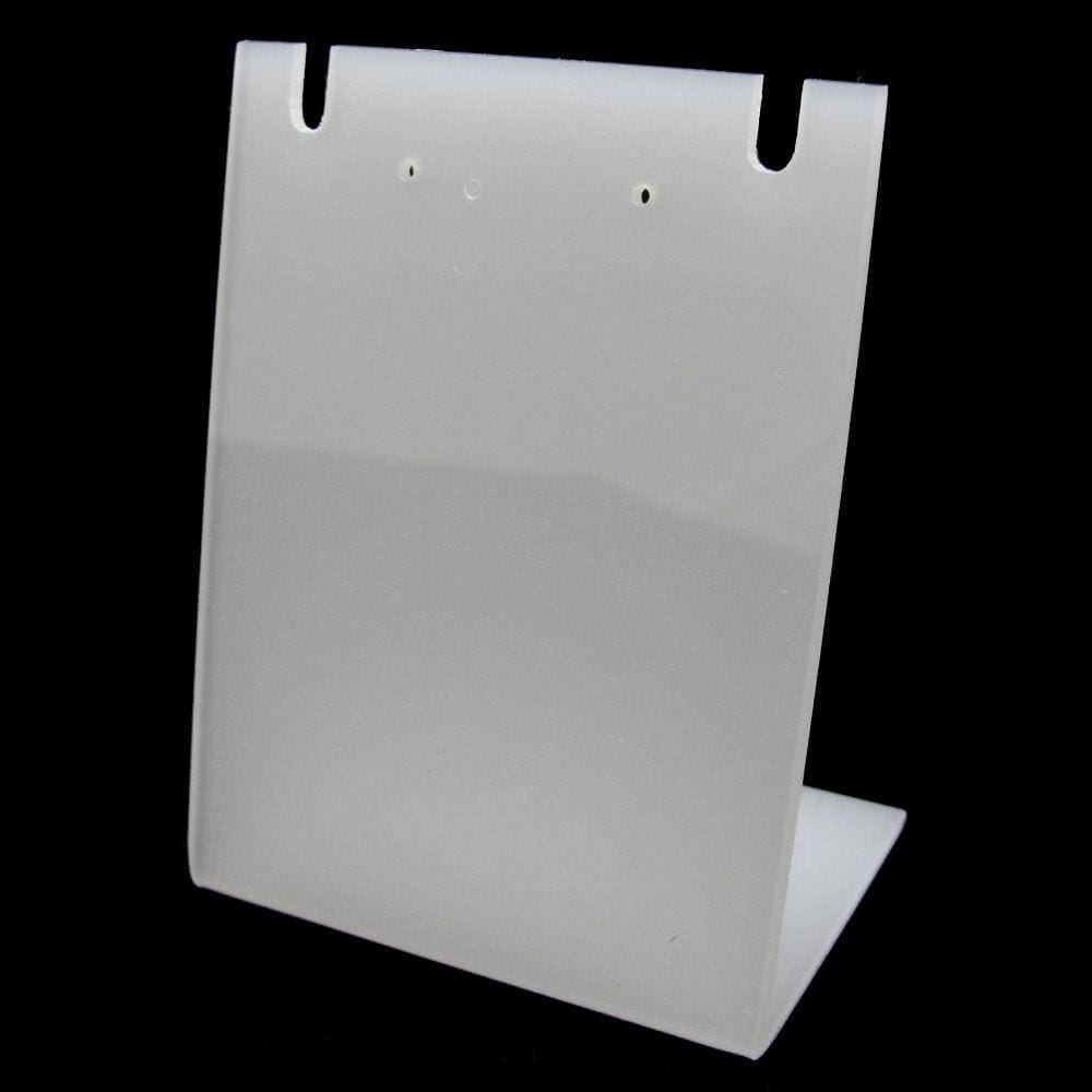 Expositor Acrílico de Vitrine Placa L Pequeno Branco