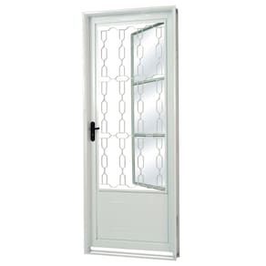 Porta em Aço MGM Sevilha Elo Vidro Liso 2,17mx85cm - Requadro 6cm Direita