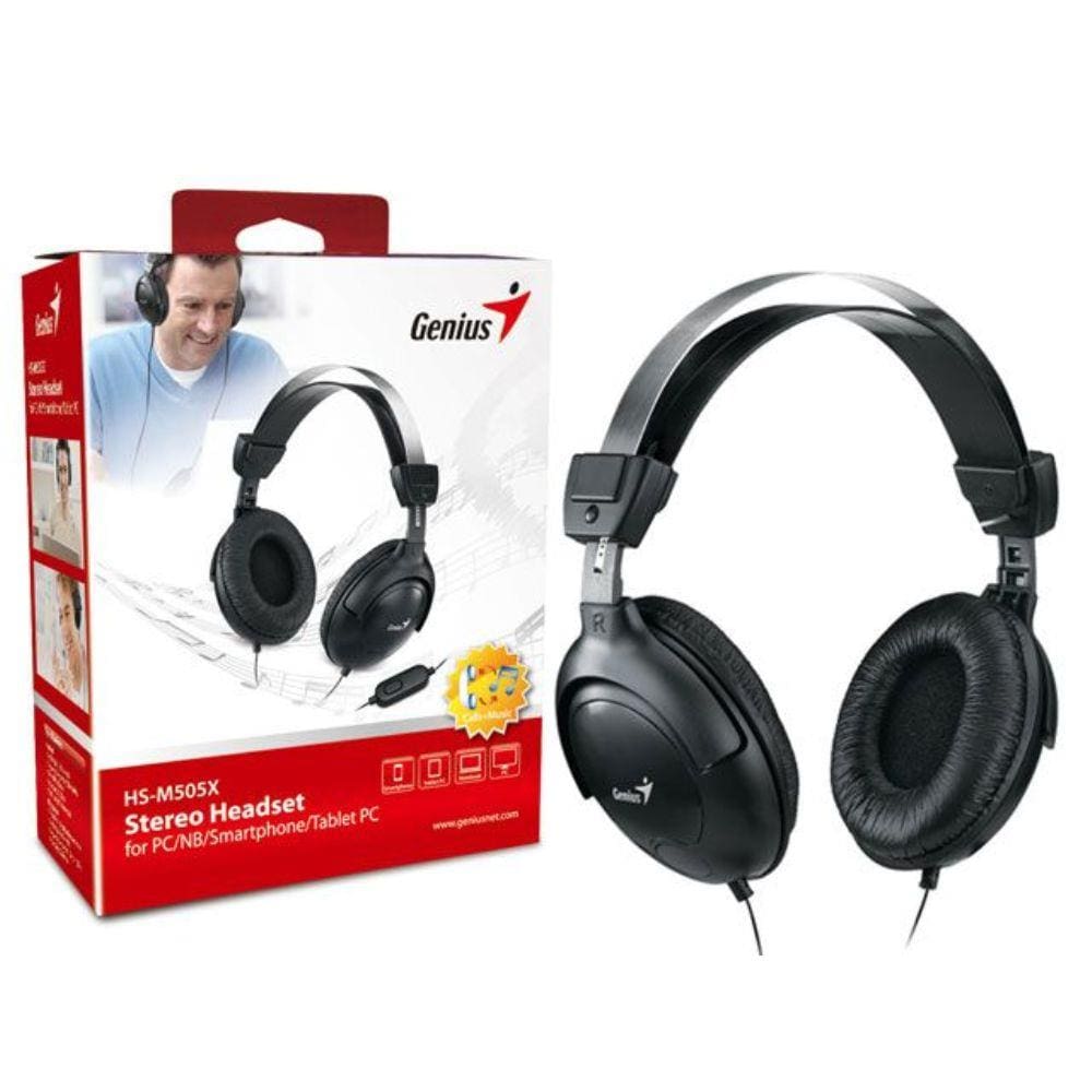 Fone Com Microfone Genius 31710058101 Hs-M505X Com Arco Ajustavel 1Plug P2