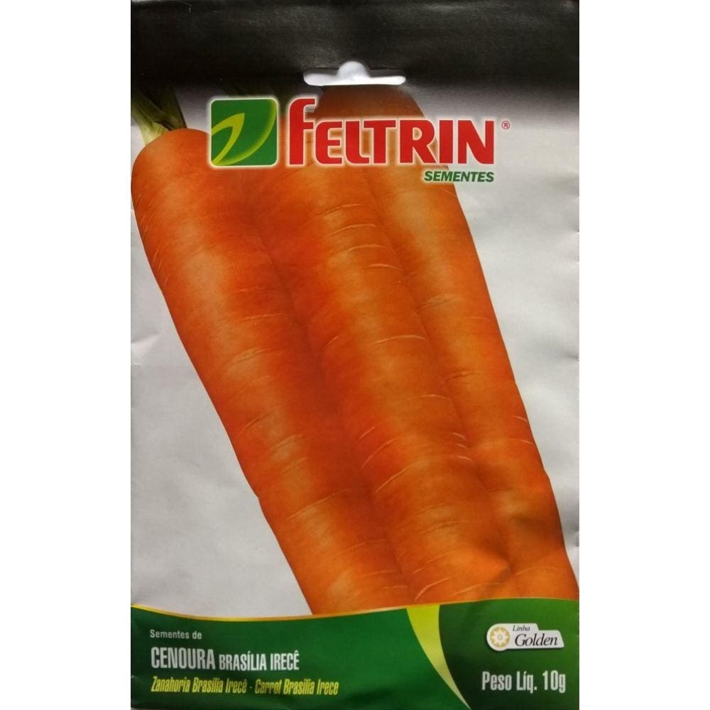 Semente de Cenoura Brasília Irecê Golden Feltrin 10 gramas