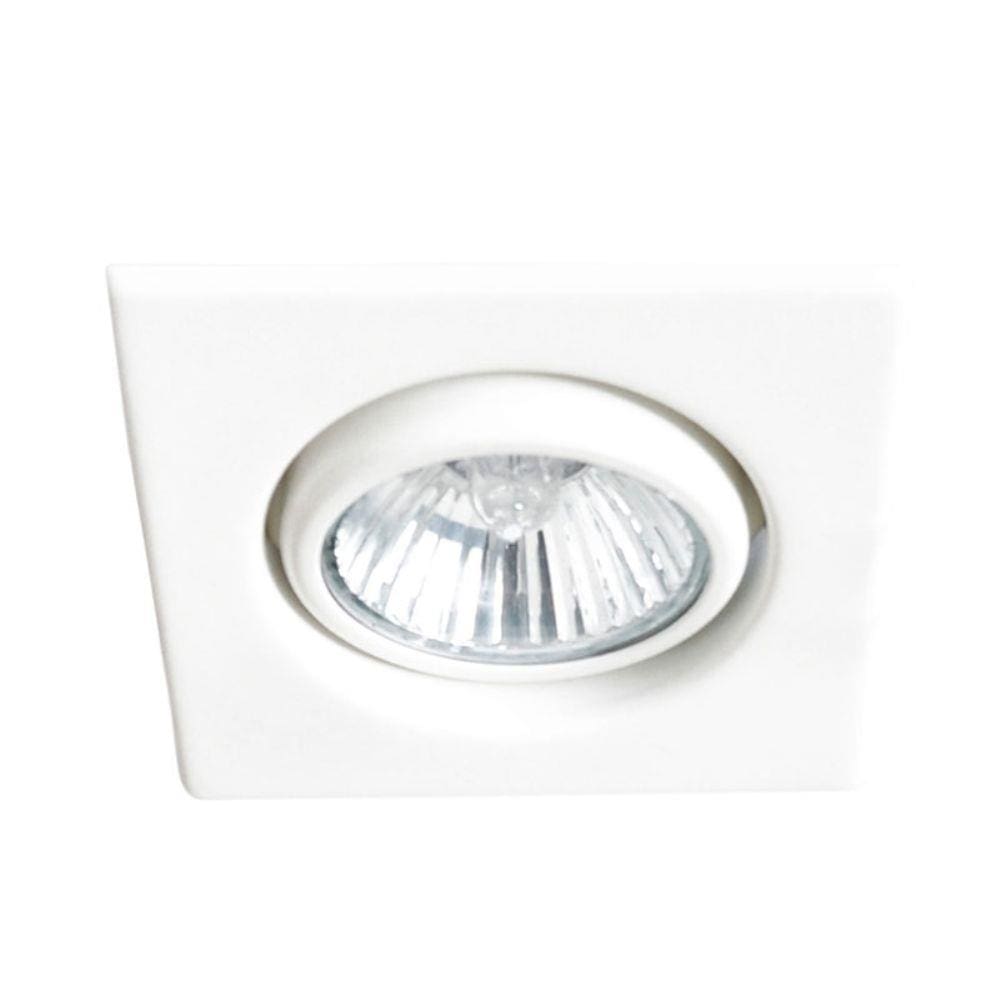 Spot Embutir Par 20 Quadrado Branco Dl065 Pop Bella