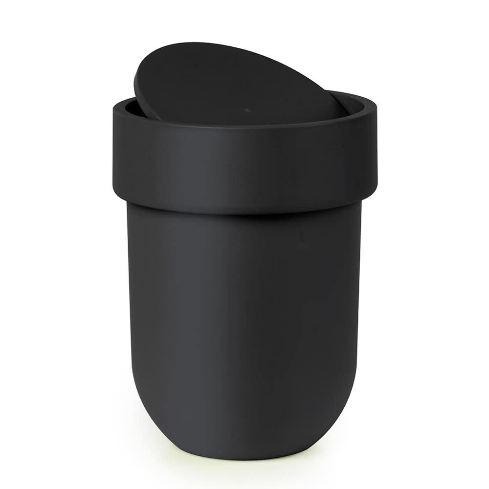 Lixeira Com Tampa Basculante Touch Preta Umbra