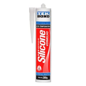 Silicone 280G Acético Alta Temperatura Vermelho Tek Bond