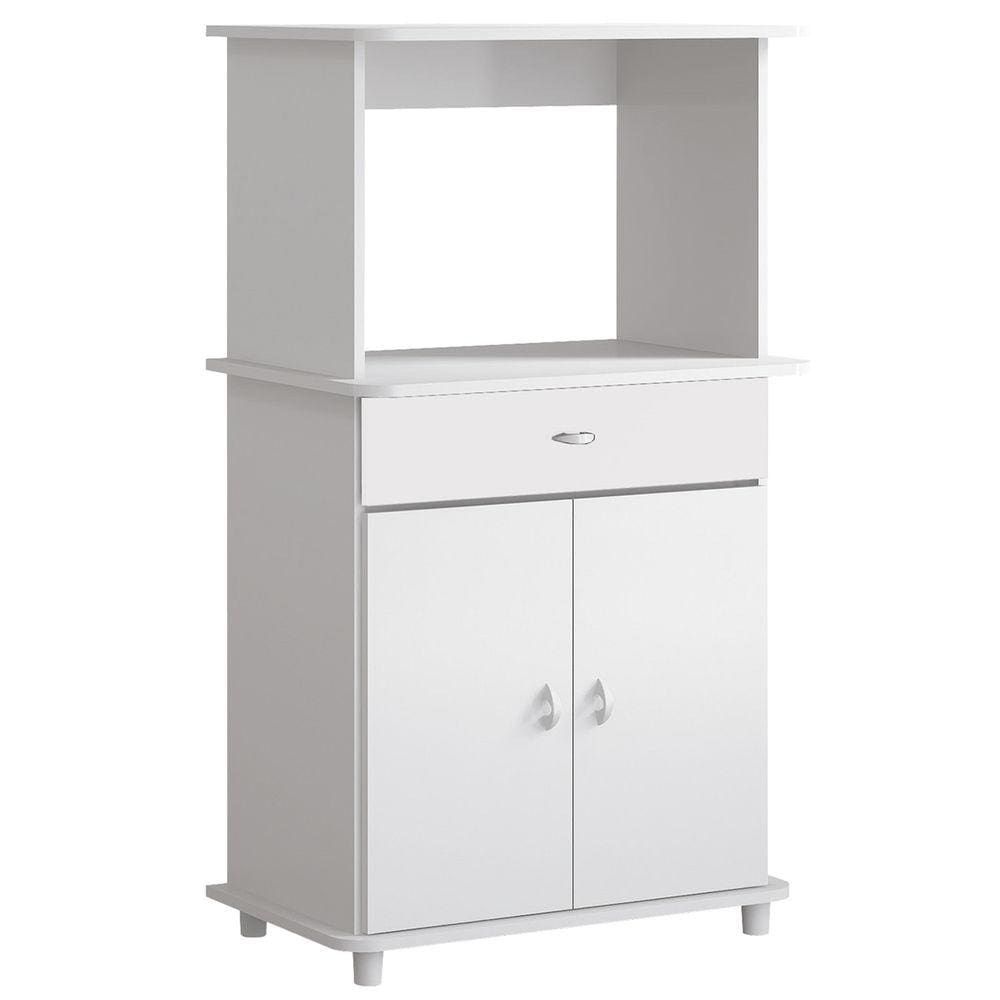 Balcão Para Forno e Microondas 2 Portas BA30 Ditália - Branco