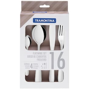 Conjunto De Talheres 16 Peças Aço Inox 66902654 Tramontina