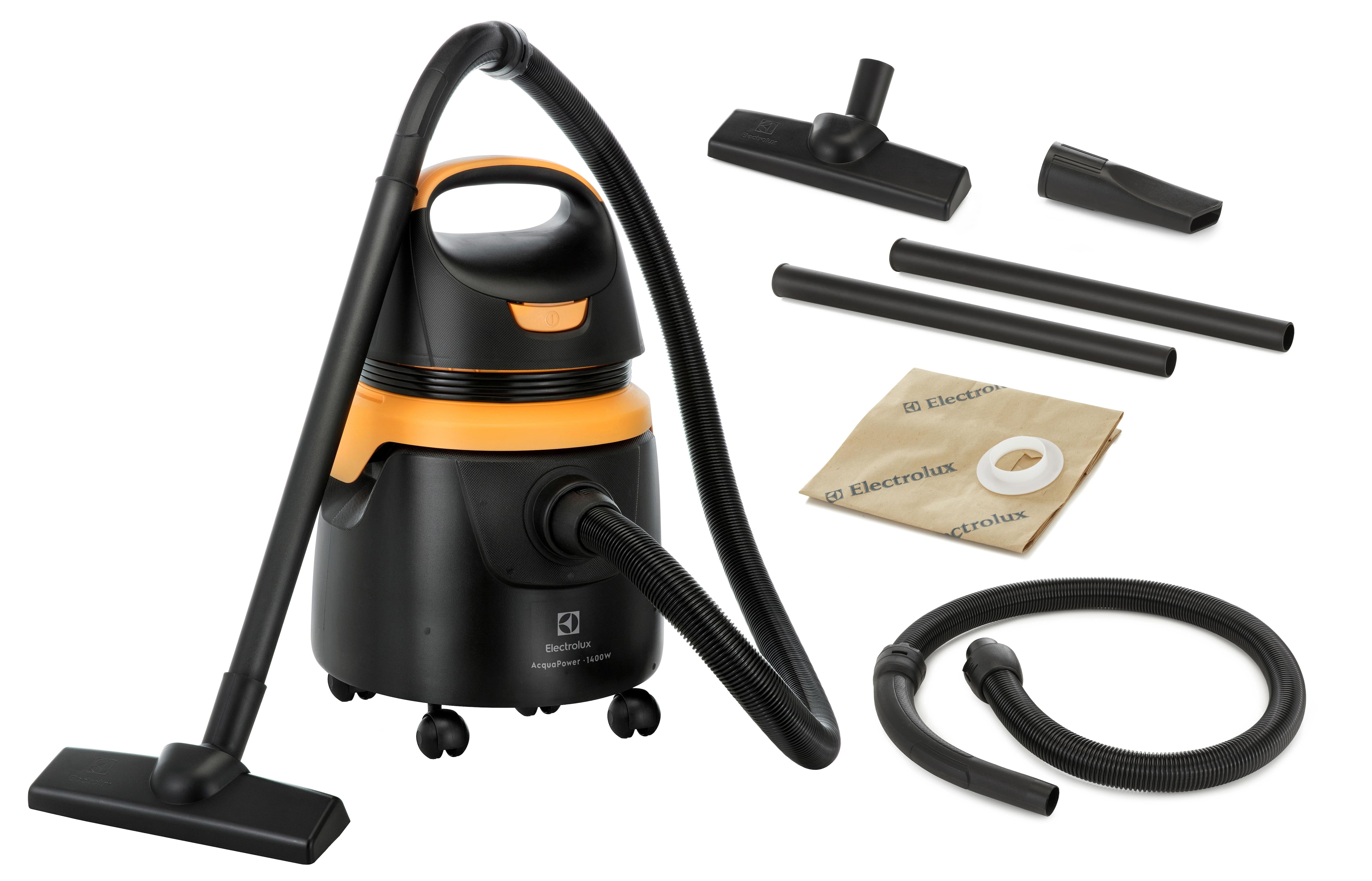 Aspirador Pó e Água Electrolux Acqua Power AQP20 1400W 10L com Acessórios Amarelo e Preto