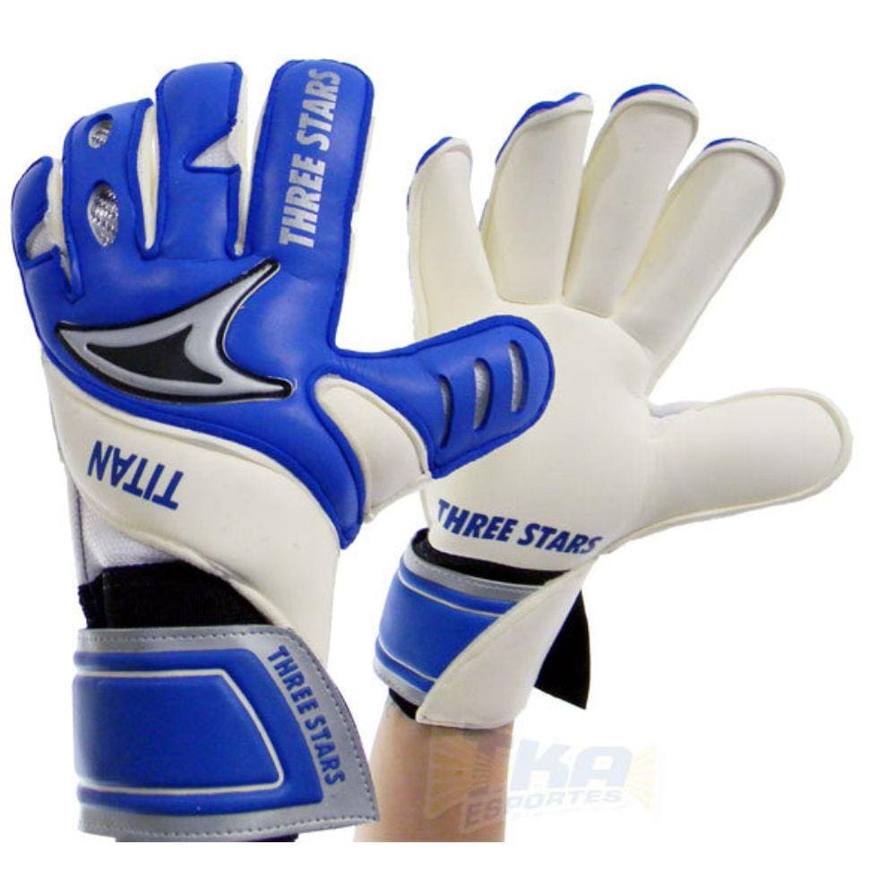 Luva Goleiro Three Stars Titan azl/bco - G