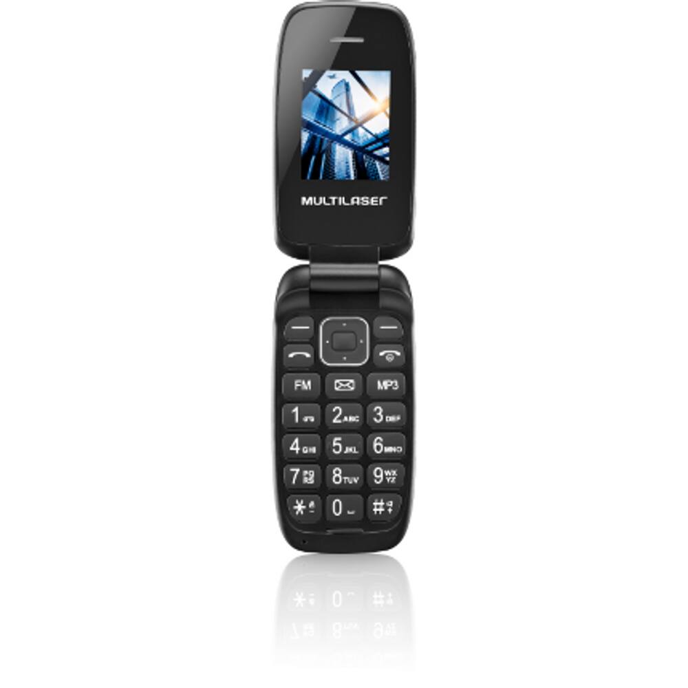 Celular Flip Up Dual Chip MP3 Preto - P9022 Multilaser