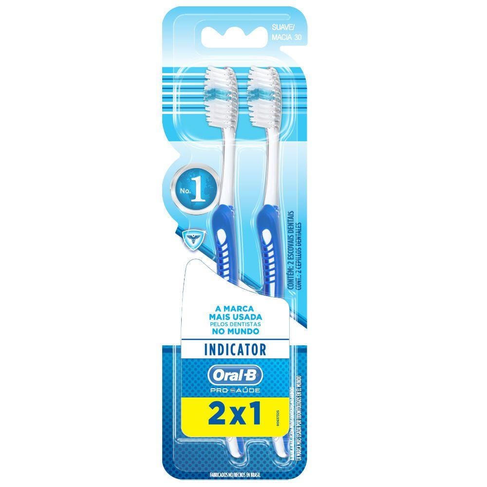 Kit Escova Dental Oral-B Indicator Plus 30 Leve 2 Pague 1