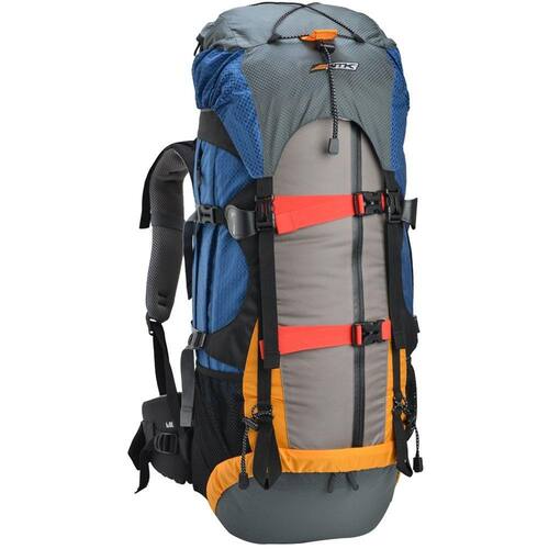 Mochila Cargueira Nautika Gyzmo 60 Litros GT Com Air System Cinza e Azul Menor preço em Mochila Cargueira Nautika Gyzmo 60 Litros GT Com Air System Cinza e Azul