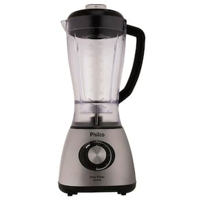 Liquidificador Philco Inox Filter Aço Escovado/Preto 800W com 4 Velocidades