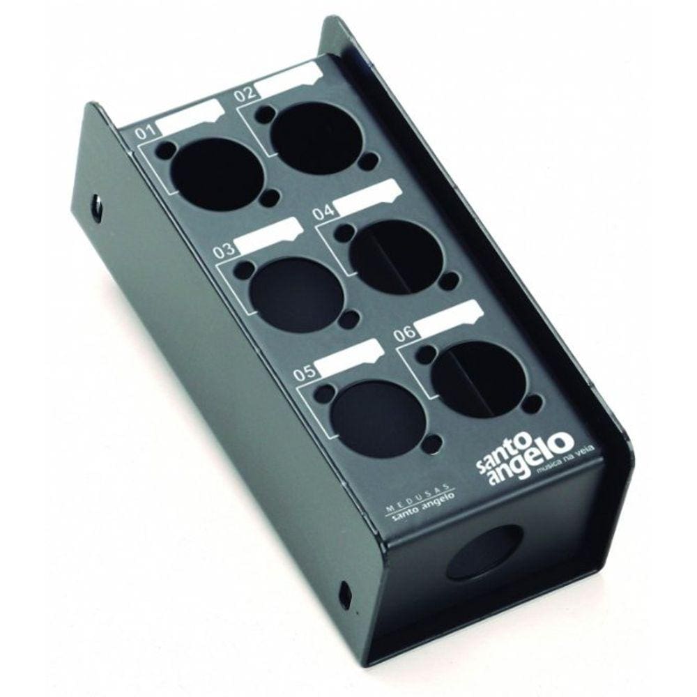 Caixa Medusa 6 Vias Bsmed-6 Preta Santo Angelo