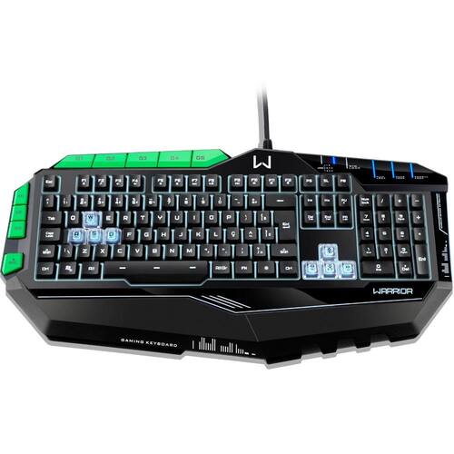 Teclado Multilaser Profissional Gamer com led Preto e Verde - TC199