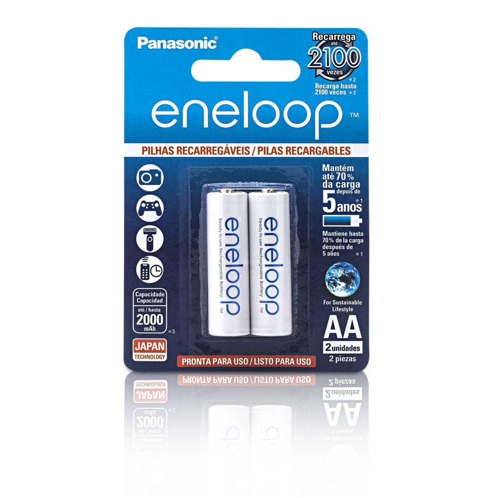 Panasonic Sanyo Eneloop Aa 2000 Mah 2100 Cargas