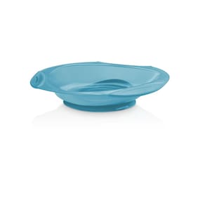 Prato Raso Com Ventosa Funny Meal Azul - Bb049