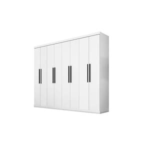Roupeiro Araplac 1684 8 Portas 4 Gavetas Branco