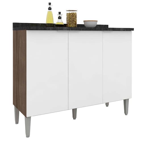 Balcão Bartira Turmalina com 3 Portas e 2 Prateleiras - 105,6cm de largura é boa?