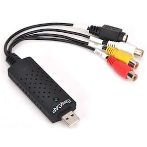 Easycap Placa De Captura De Video Usb Para Vhs Dvd Xbox Ps2 Rca Dc60