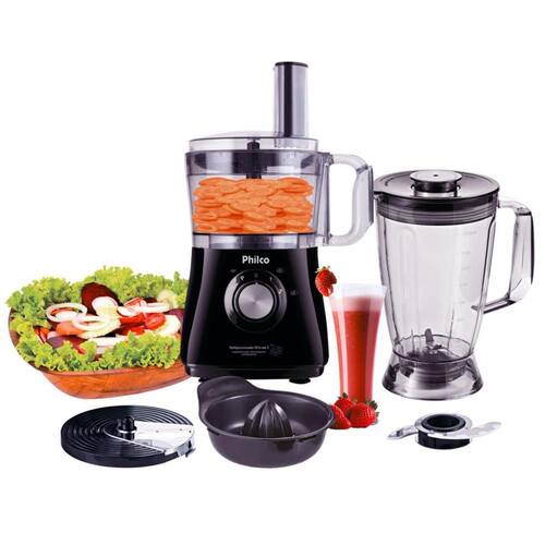 imagem-Multiprocessador de Alimentos Philco All In One 2 Citrus com 2 Velocidades Pulsar - 800W - 220 V