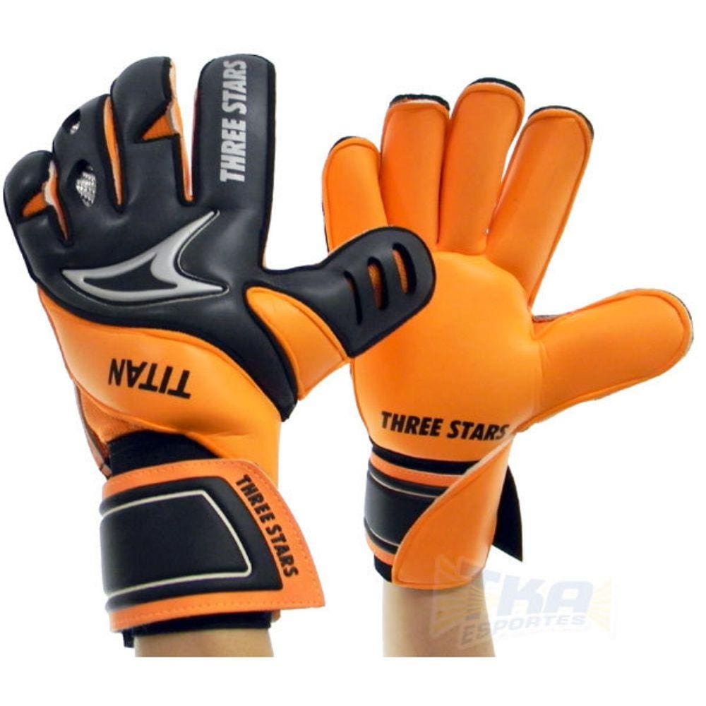 Luva Goleiro Three Stars Titan Pto/Lrj