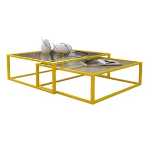 Mesa de Centro Duo Catarina Amarela