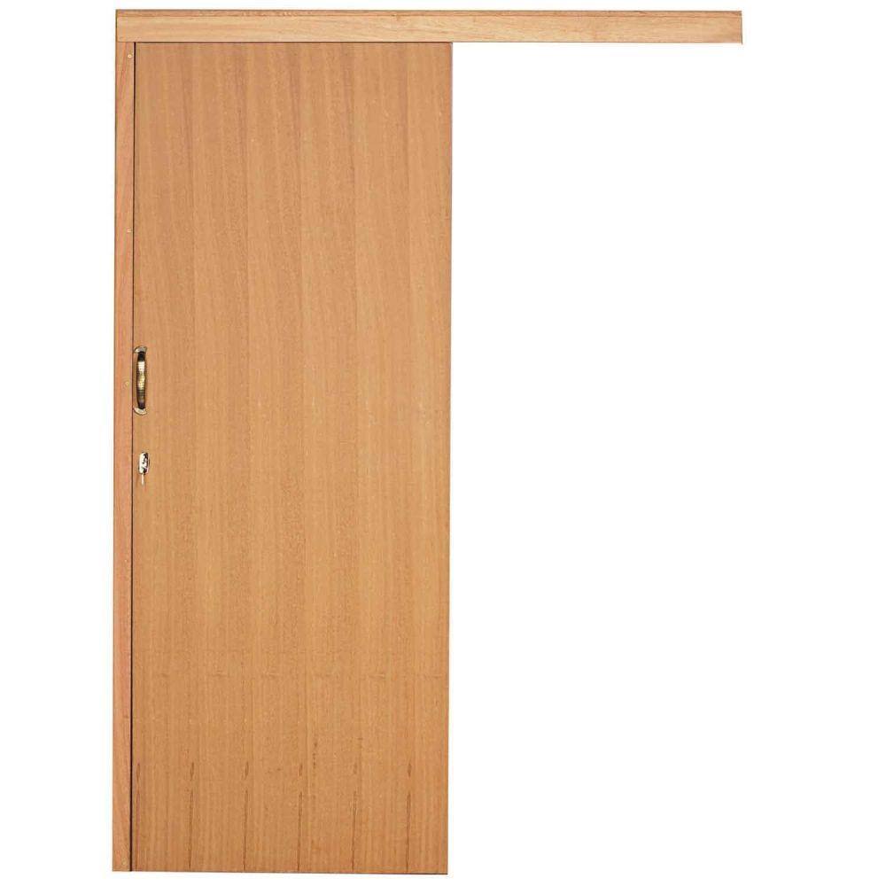 Kit Porta de Correr PE91 Esel 2,13mx80cmx12cm Angelim Direita
