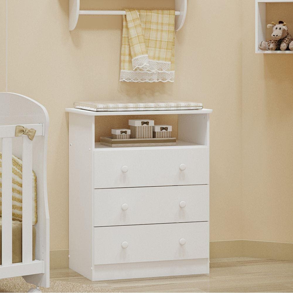 Cômoda Smim Móveis Peroba Branco