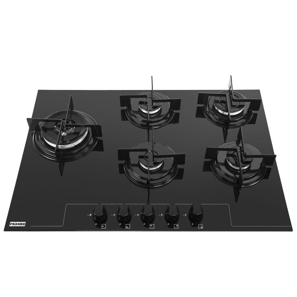 Cooktop de Embutir 5 Bocas Glass 75G TC Prática Franke Preto