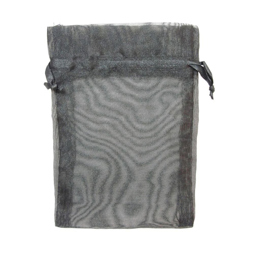 10 Saquinhos Organza 12x16 Médio Preto