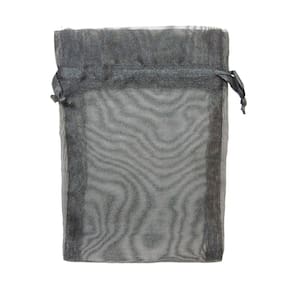 10 Saquinhos Organza 12x16 Médio Preto