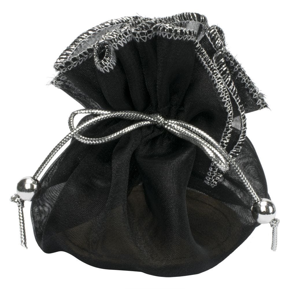 Saquinho Mochilinha Organza Preto