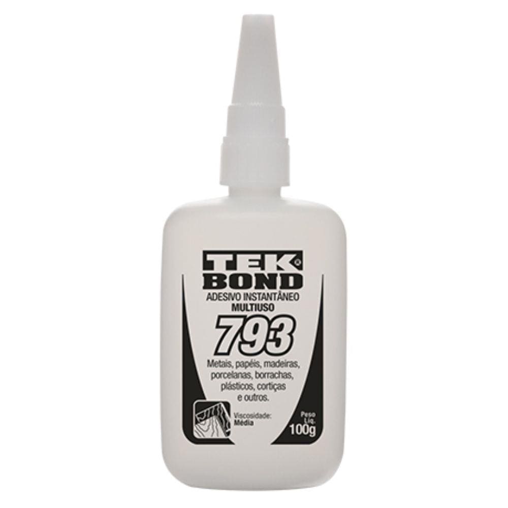 Adesivo Instantâneo Tekbond 793 100GA - caixa com 10 unidades
