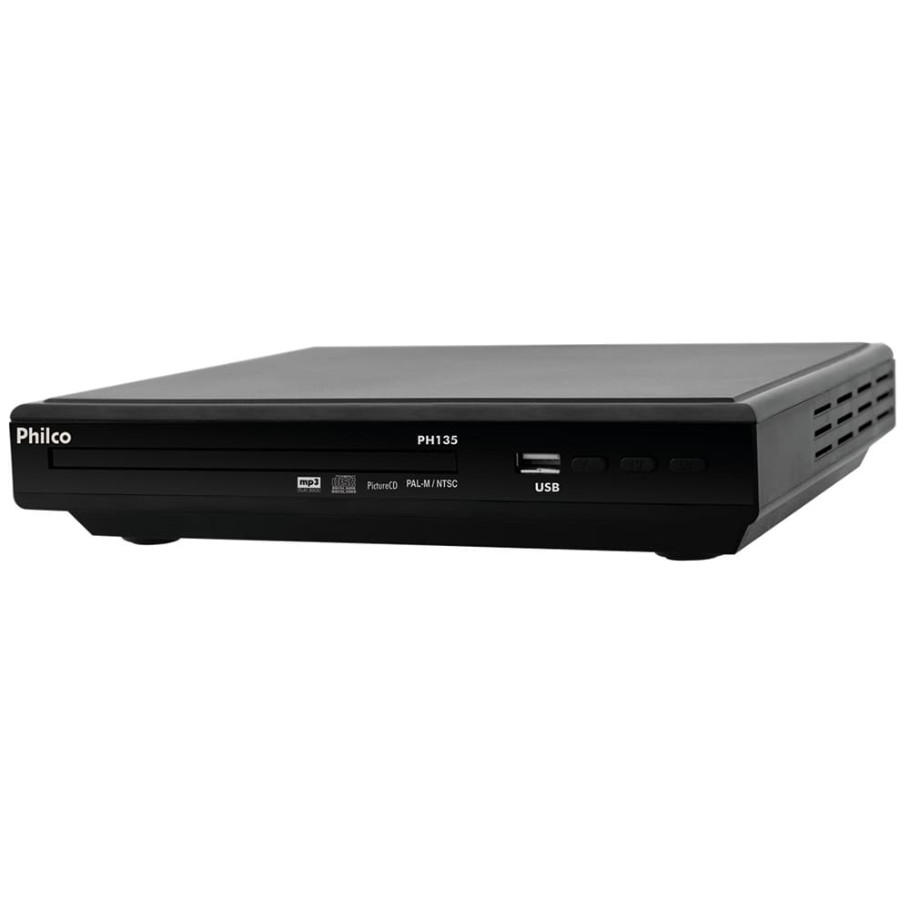 Reprodutor de Mídia Philco PH135 com Entrada USB MP3 e Saída de Áudio e Vídeo