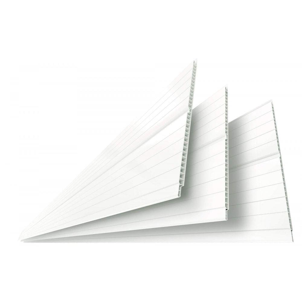 Forro Linear de PVC Polifort 8mm x 20cm x 4m m² - caixa com 8,00m² - Branco Neve