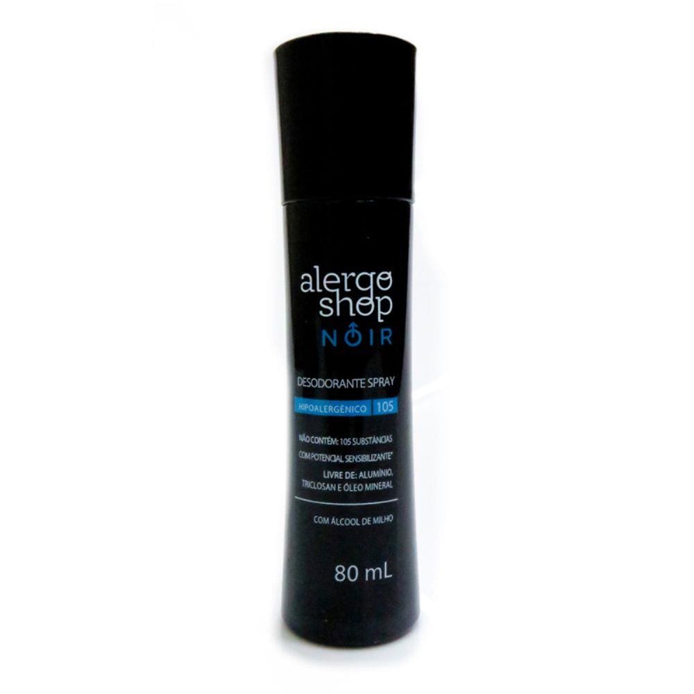 Desodorante Spray Noir Masculino Hipoalergênico 80ml Alergoshop