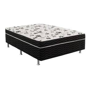 Cama Box Conjugada Ortopédico 138 Casal Union Preto