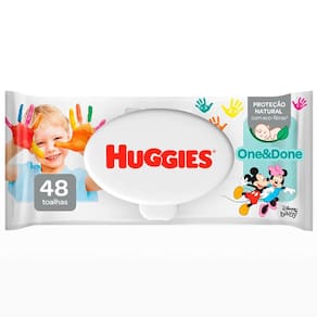 Lenços Umedecidos Huggies One & Done - 48 Unidades