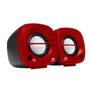 Caixa De Som C3 Tech Sp-303Rd 2.0 3W Vermelha
