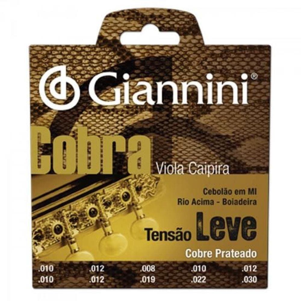 Encordoamento Para Viola Gesvl Série Cobra Aço Leve Giannini