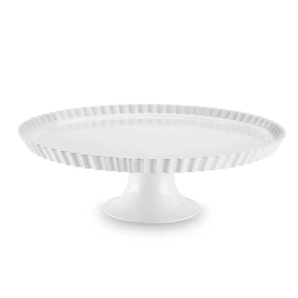 Prato com Pé e Borda Haus Concept Buffet em Melamina  34 cm