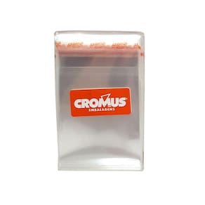 Saco Poli Adesivado com Aba Transparente 6X7cm c/100 Cromus