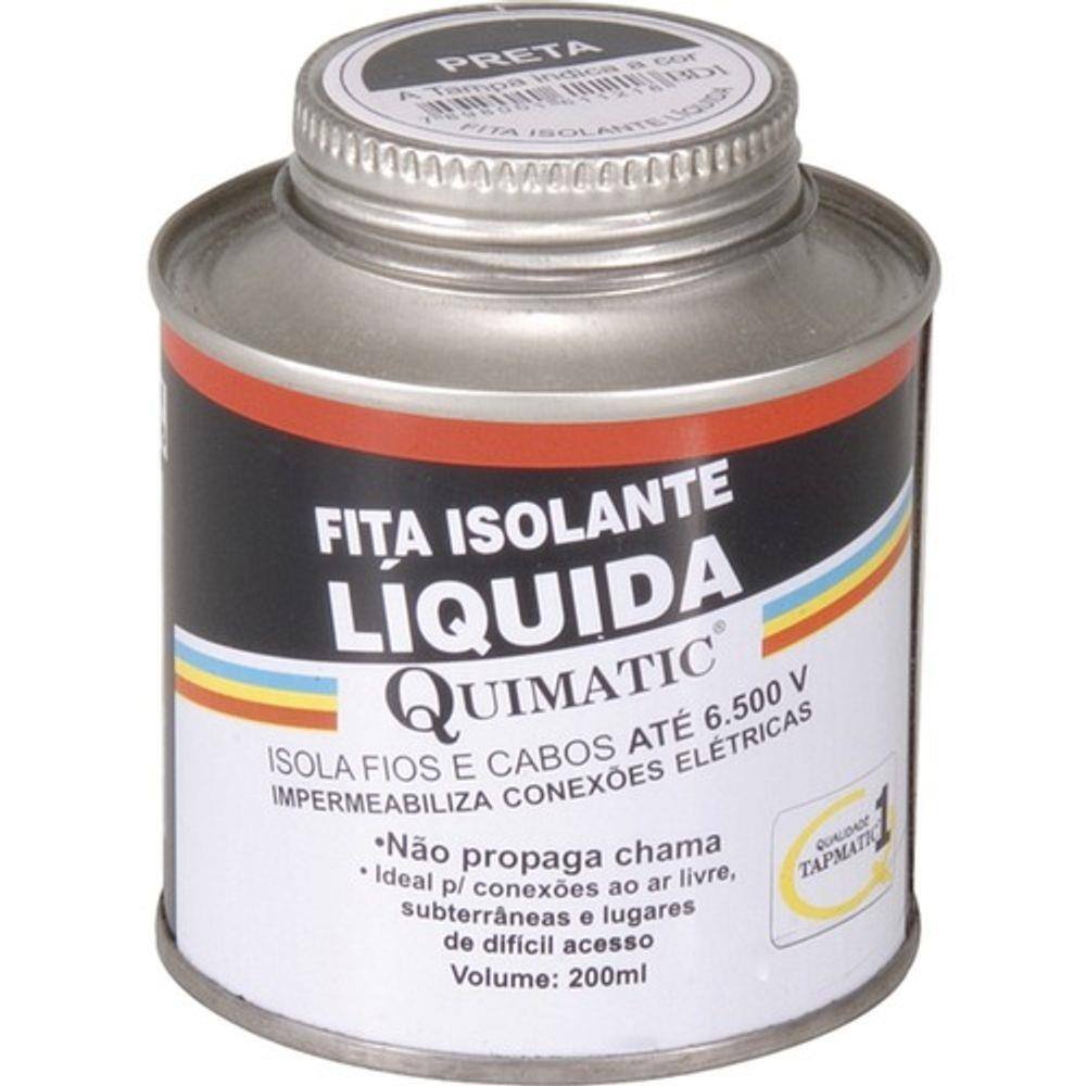 Fita isolante lÃquida 200 ml preta - - Tapmatic