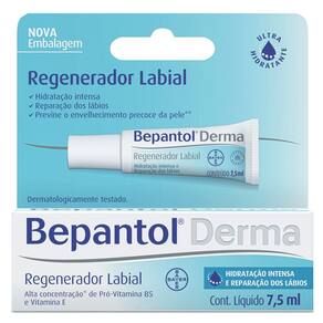 Bepantol Derma Regenerador Labial Bayer - Hidratante Labial 7,5Ml
