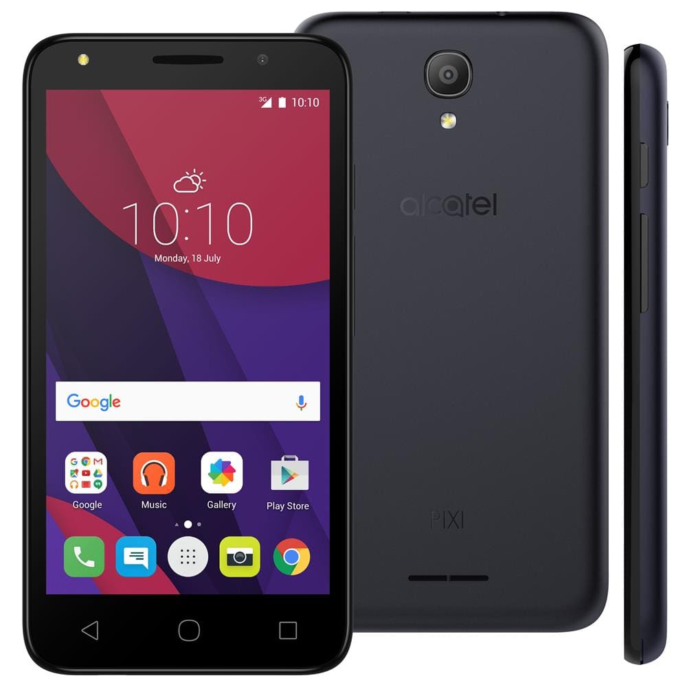 ★3台セット★SIMフリー ALCATEL PIXI4 5045Y スマホ 本体 Smartphone Alcatel Pixi4 5 Light com Tela 5.0”, Câmeras | Casas Bahia