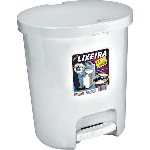 Lixeira 30L com Pedal São Bernardo Menor preço em Lixeira 30L com Pedal São Bernardo