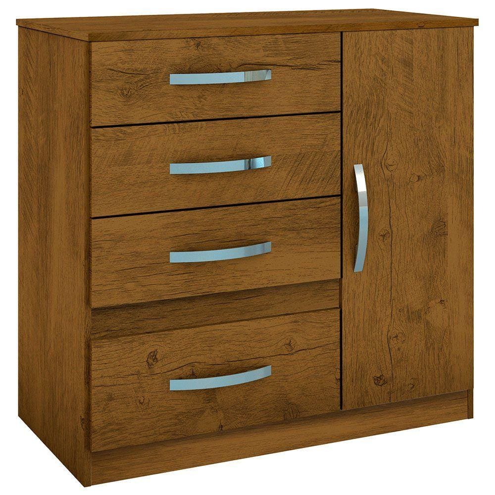 Cômoda Vênus 4 Gavetas 1 Porta Moval - 70704