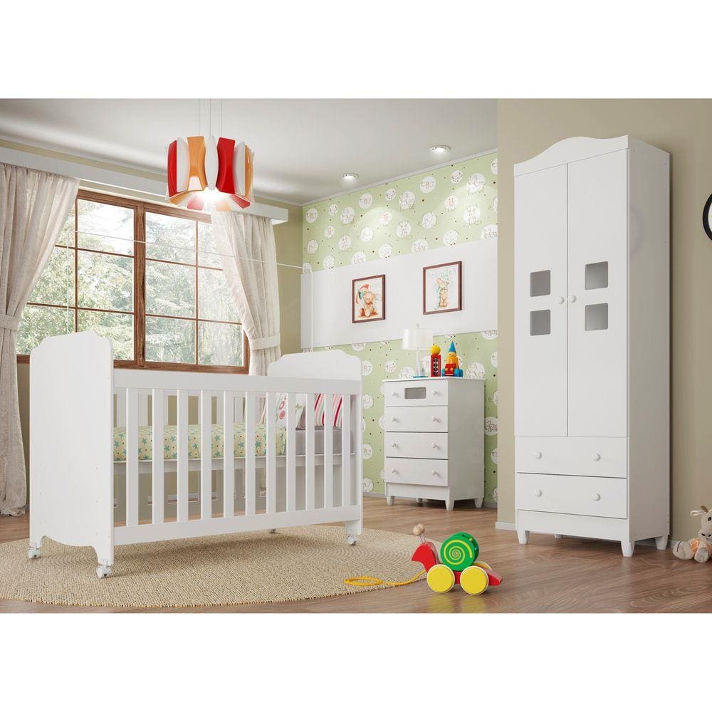 Cômoda Fraldário 4 Gavetas Carol Carolina Baby